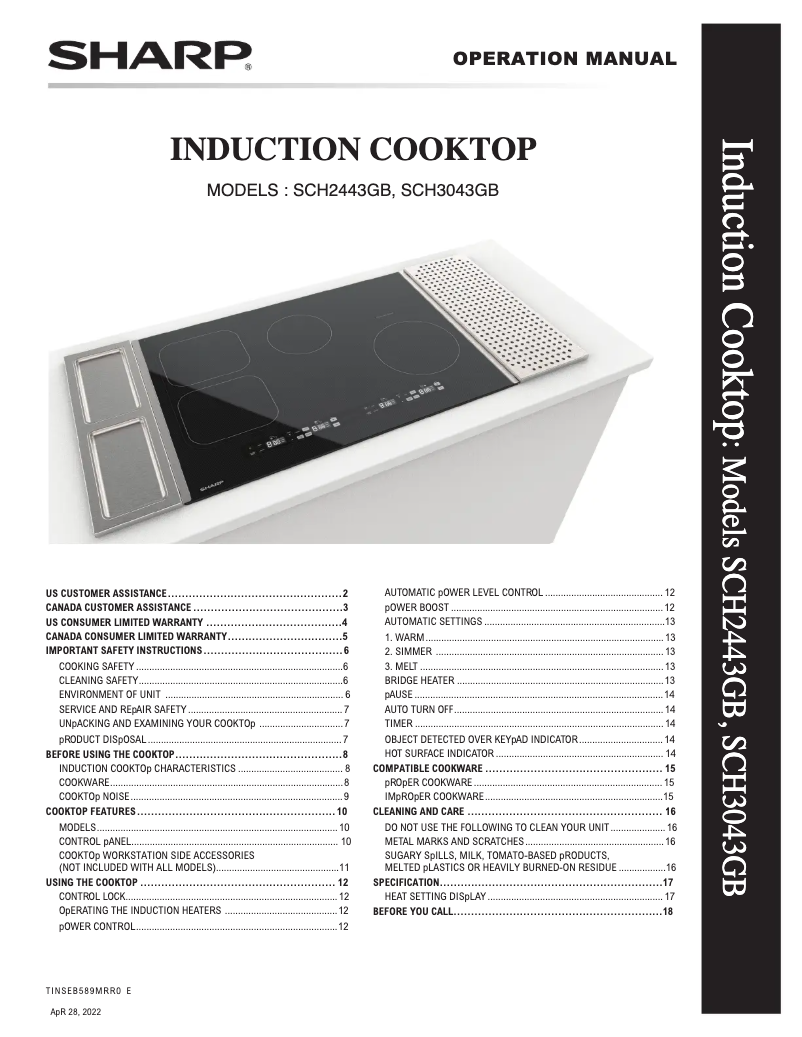 Image de la première page du manuel de l'appareil SCH3043GB