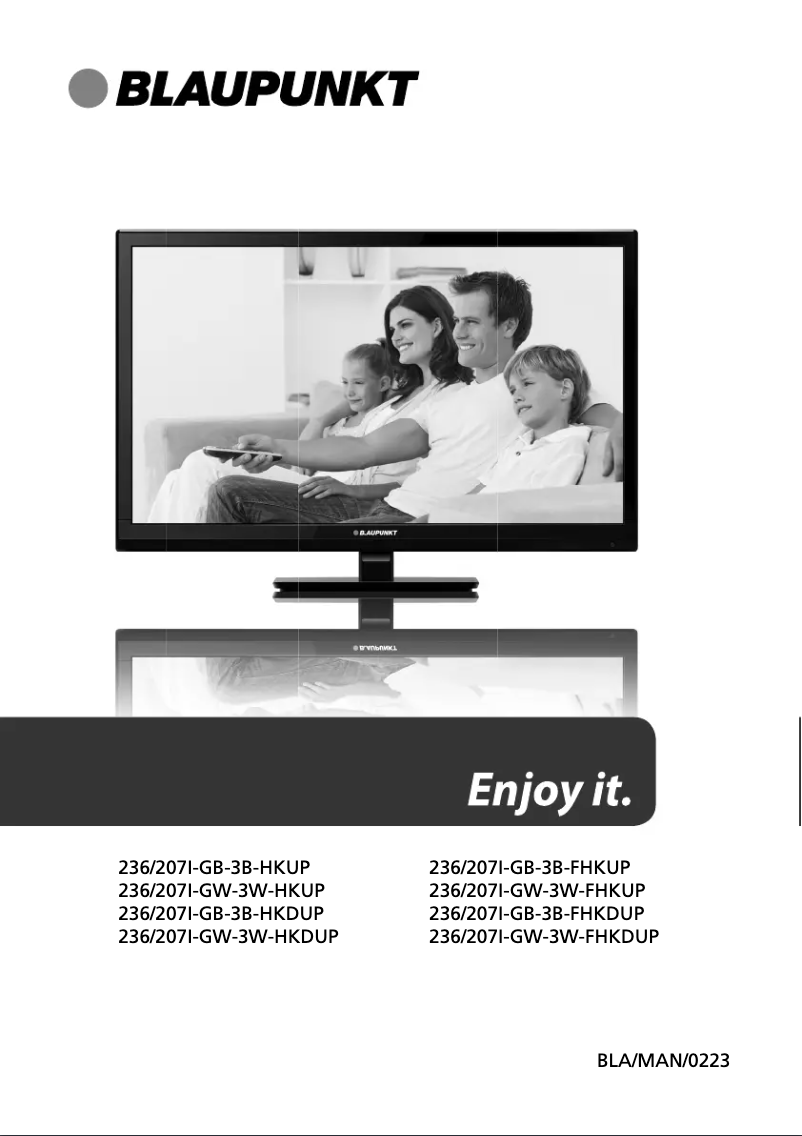 Página 1 del manual Manual de usuario Blaupunkt 236/207I-GB-3B-HKDUP-UK