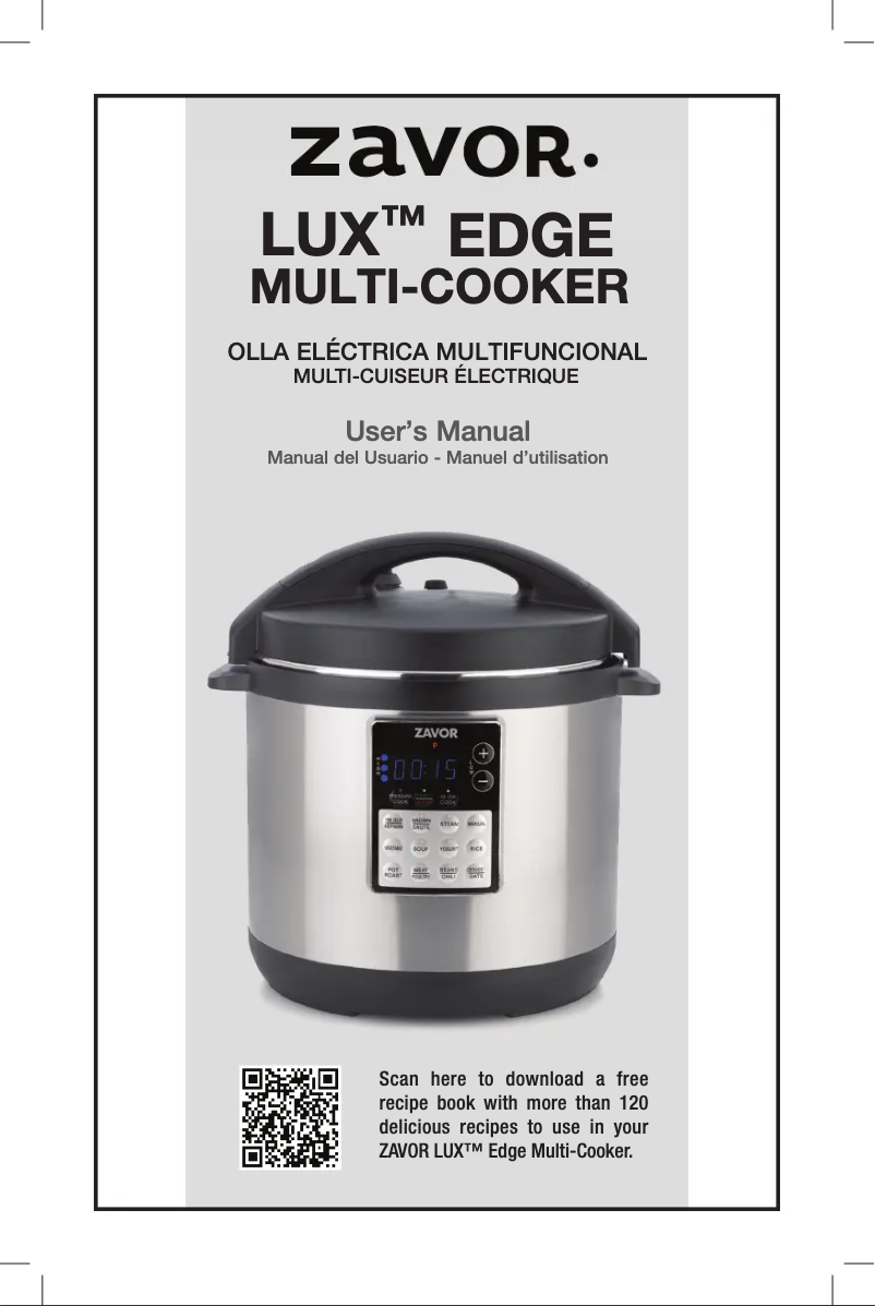 Page 1 de la notice Manuel utilisateur Zavor LUX Edge ZSELE01