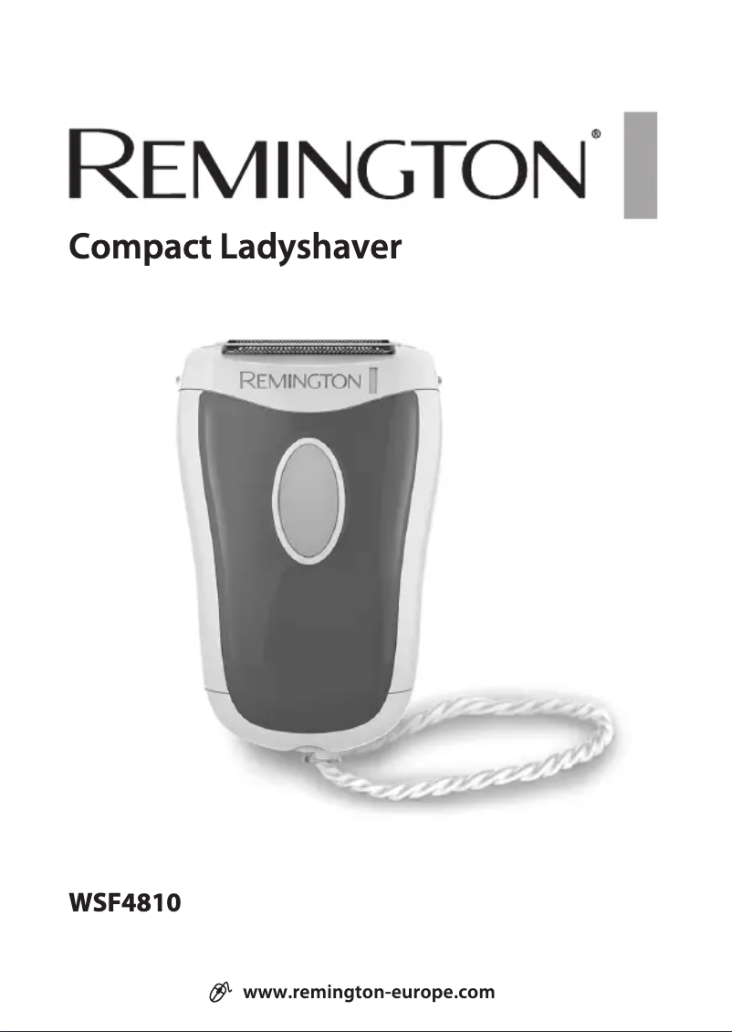Page 1 de la notice Manuel utilisateur Remington Smooth & Silky On the Go WSF4810