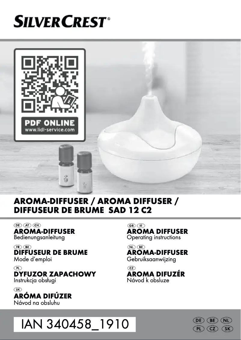 Page 1 de la notice Manuel utilisateur SilverCrest SAD 12 D3