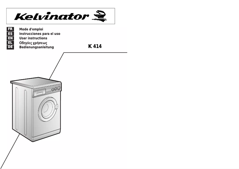 Page n°1 - Manuel utilisateur Kelvinator LB K 414