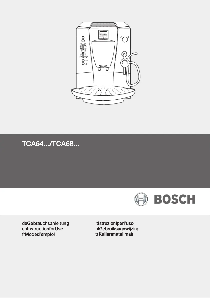 Page 1 de la notice Manuel utilisateur Bosch TCA6809