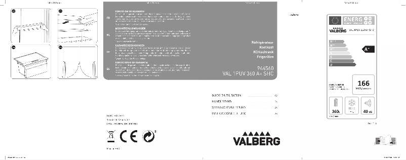 Image de la première page du manuel de l'appareil 1PUV 360 A+ SHC