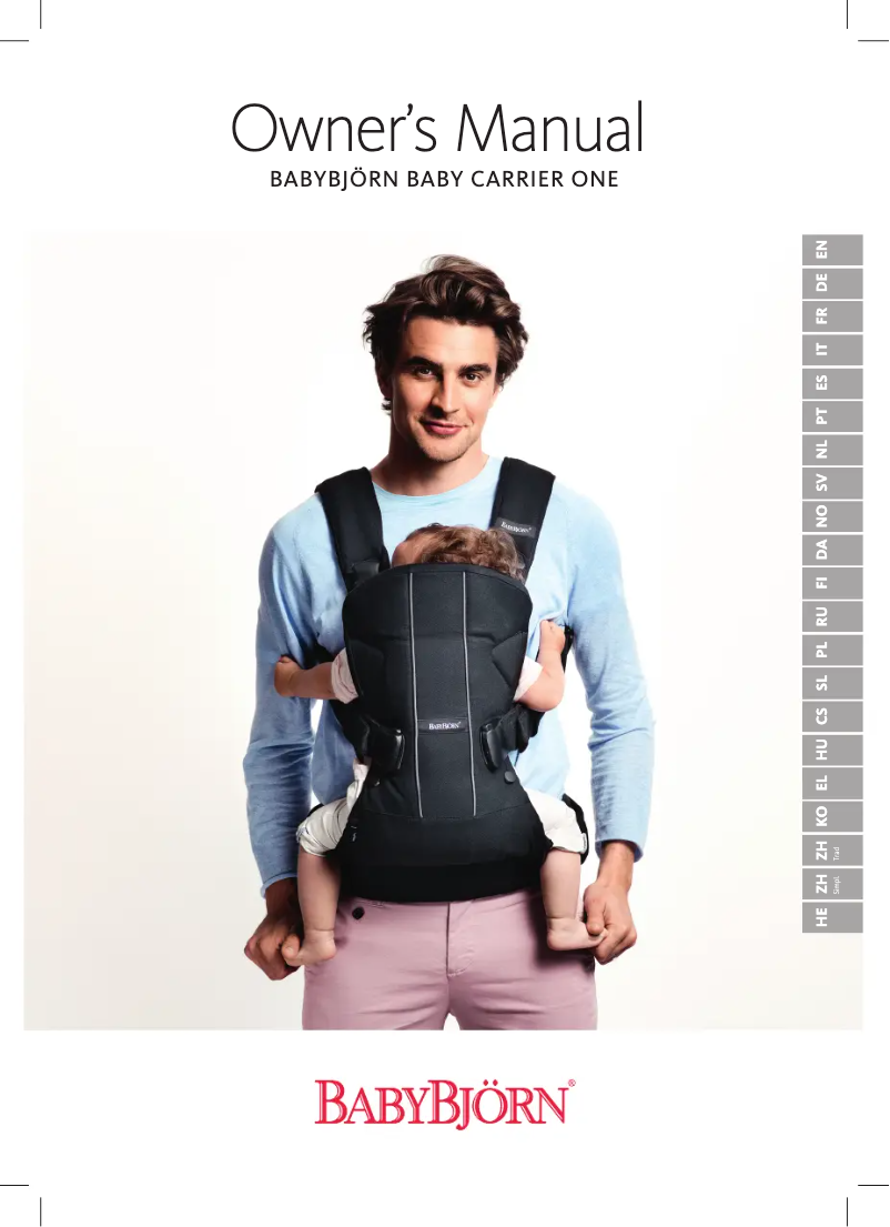 Image de la première page du manuel de l'appareil Baby Carrier One