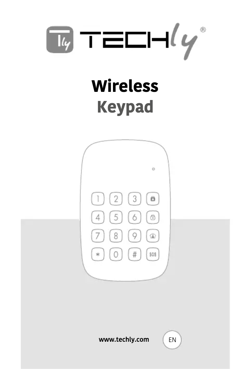 Page 1 de la notice Manuel utilisateur Techly I-ALARM-KPAD