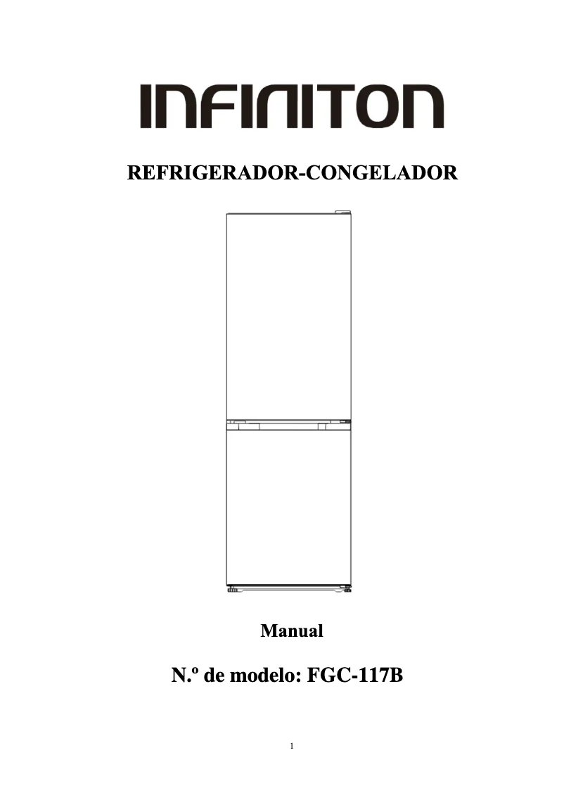 Page 1 de la notice Manuel utilisateur Infiniton FGC-117B