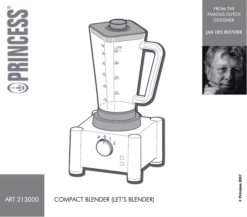 Page n°1 - Manuel utilisateur Princess Compact Lets 213000