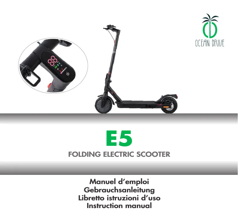 Page 1 de la notice Manuel utilisateur Ocean Drive E5