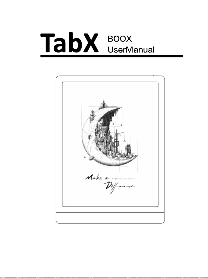 Página 1 del manual Manual de usuario BOOX Tab X