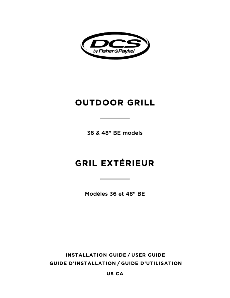 Page 1 de la notice Manuel utilisateur Fisher & Paykel BE1-36RC-N