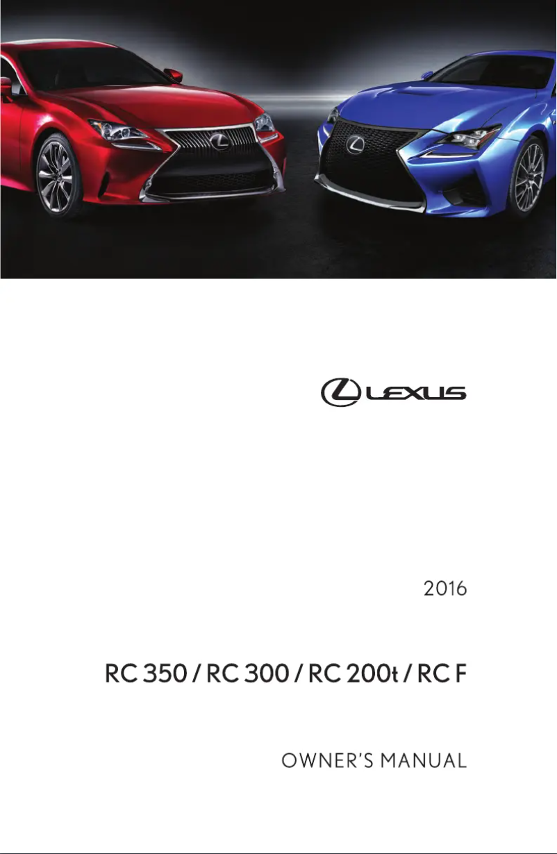 Image de la première page du manuel de l'appareil RC 350 (2016)