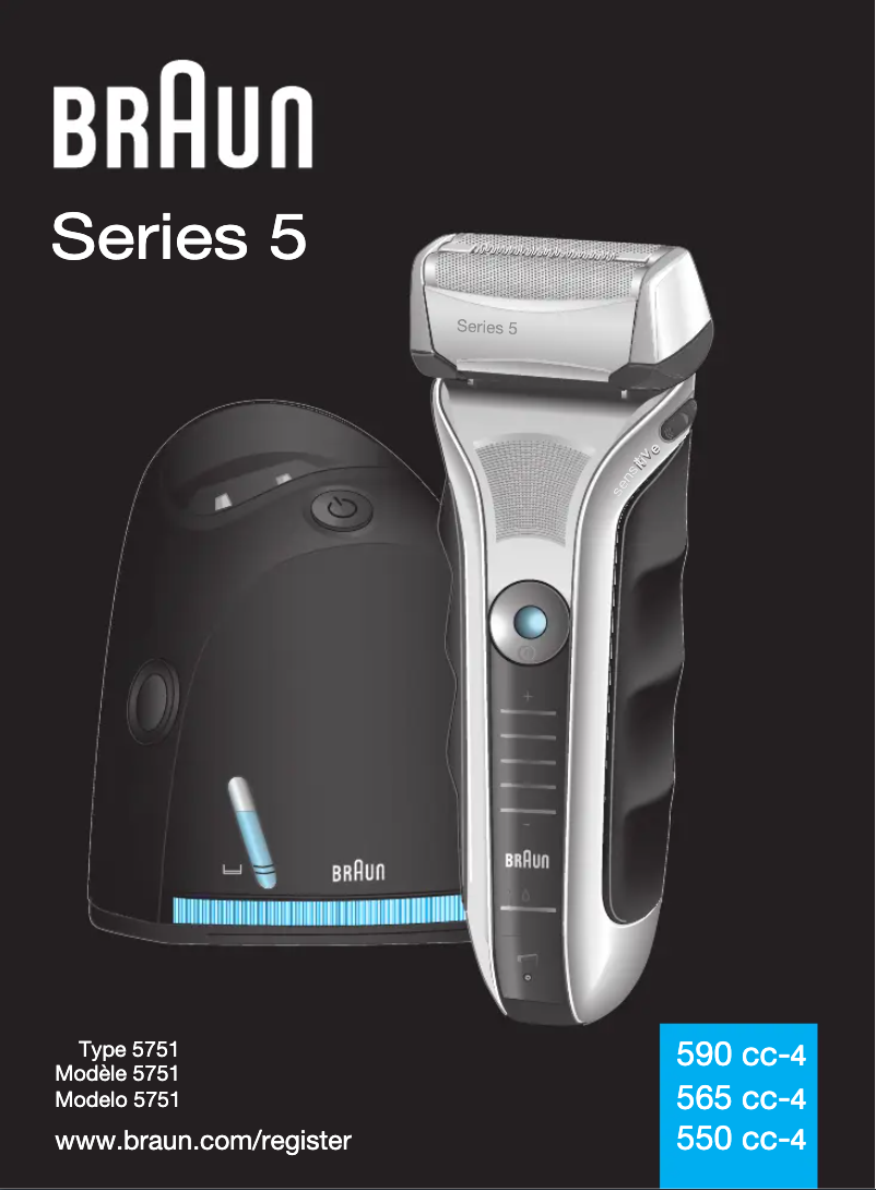 Page 1 de la notice Manuel utilisateur Braun 590cc Hugo Boss Edition