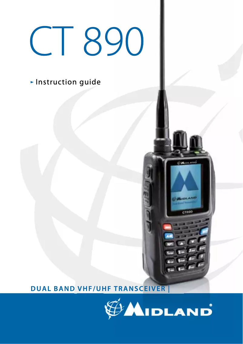 Page 1 de la notice Manuel utilisateur Midland CT890