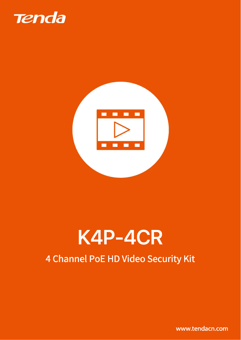 Page n°1 - Fiche technique Tenda K4P-4CR