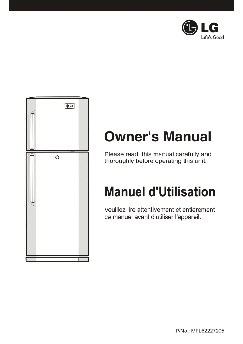 Page 1 de la notice Manuel utilisateur LG GL-B342VL