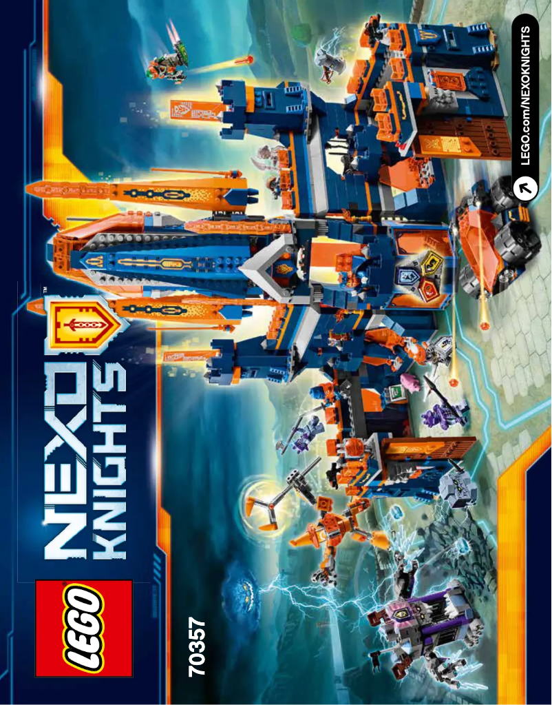 Image de la première page du manuel de l'appareil Nexo Knights 70357