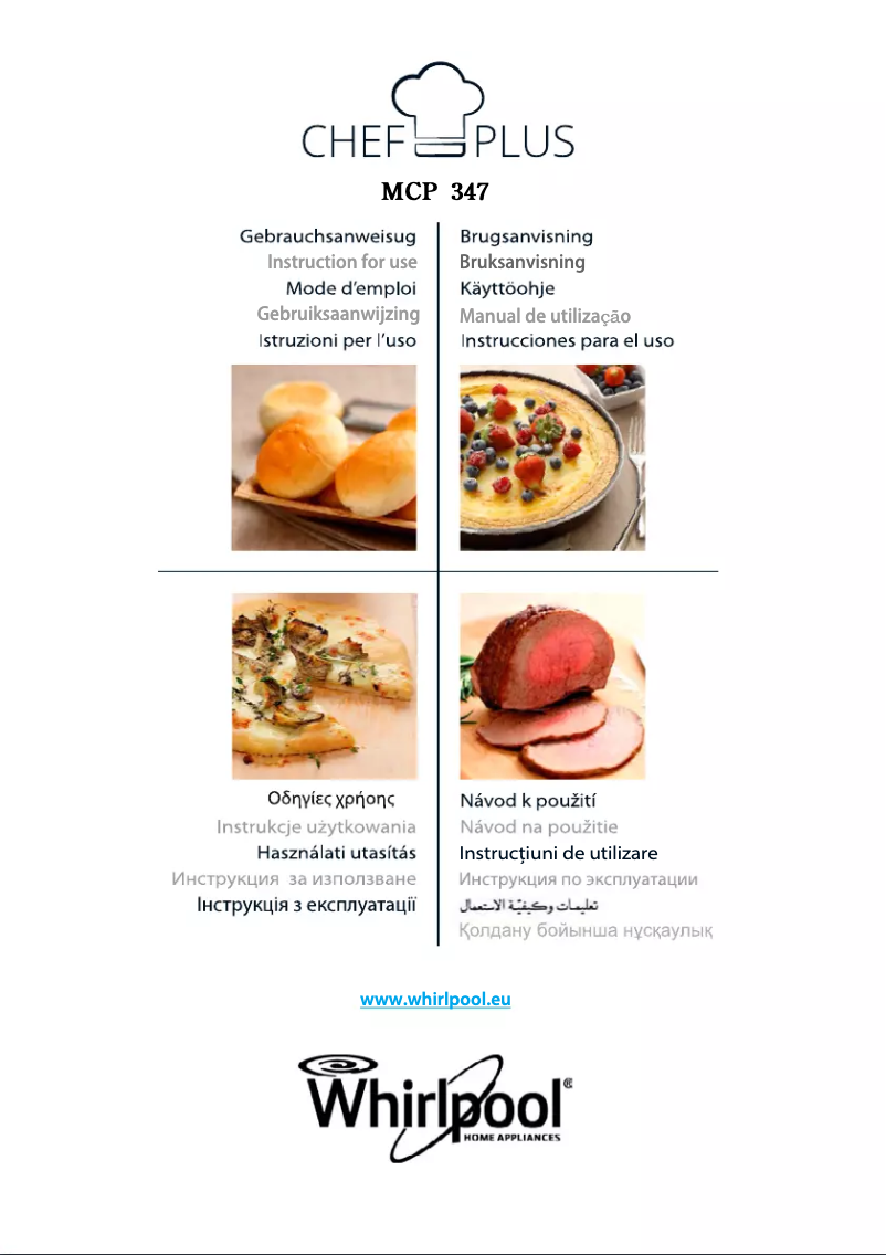 Page 1 de la notice Manuel utilisateur Whirlpool ChefPlus MCP 347
