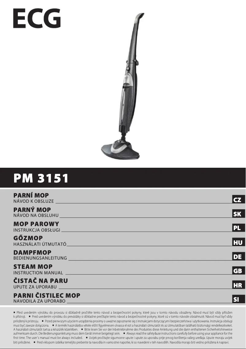 First page image of the manual for PM 3151