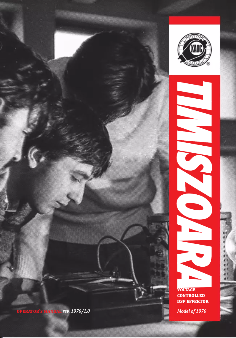 Page 1 de la notice Manuel utilisateur Xaoc Timiszoara 1970