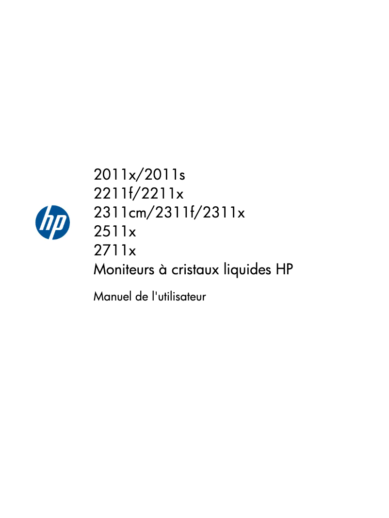 Page 1 de la notice Manuel utilisateur HP 2311f