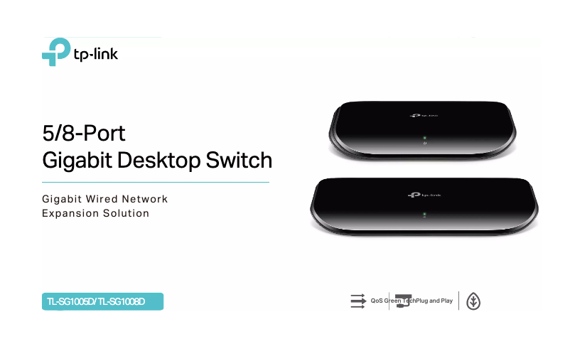Page n°1 - Fiche technique TP-Link TL-SG1008D
