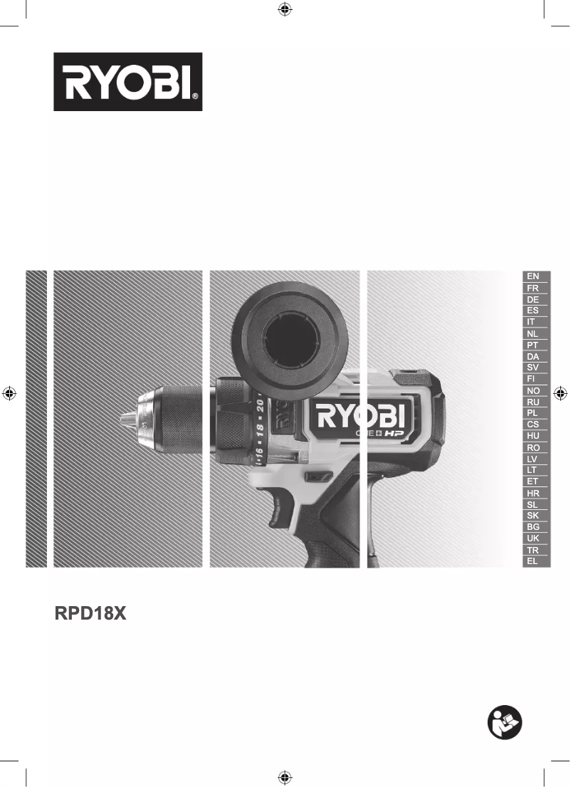 Page n°1 - Manuel utilisateur RYOBI One+ RPD18X