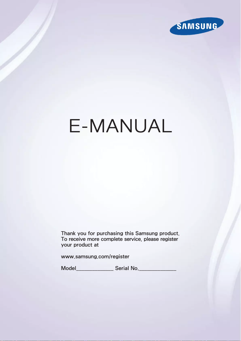 Image de la première page du manuel de l'appareil 55” Serie 5 Smart TV Full HD