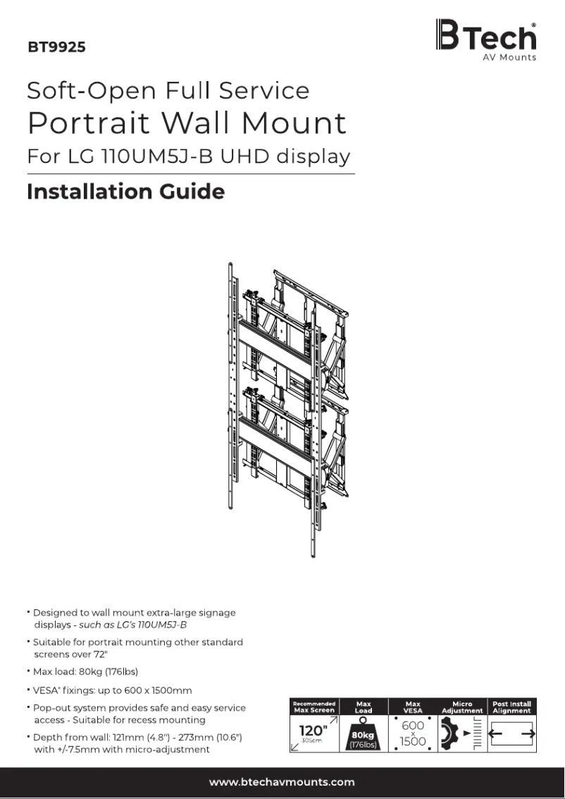 Image de la première page du manuel de l'appareil BT9925