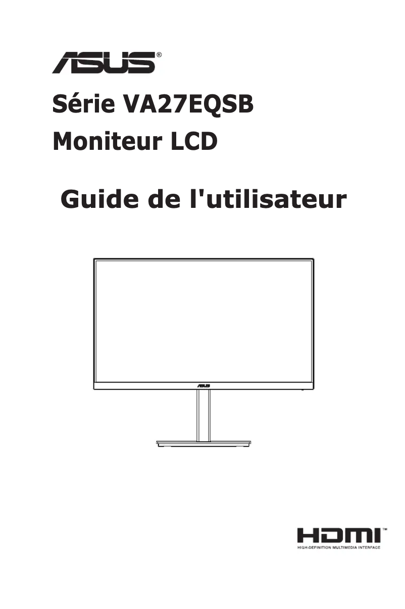 Image de la première page du manuel de l'appareil VA27EQSB