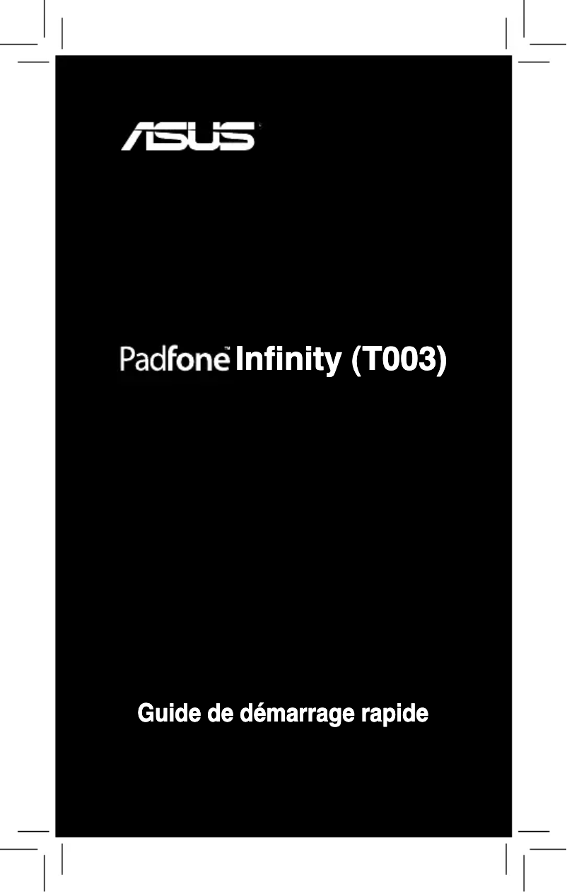 Page 1 de la notice Manuel utilisateur Asus PadFone Infinity T003