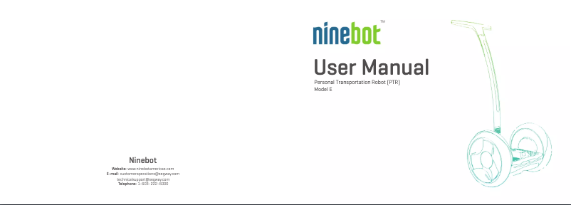 Page 1 de la notice Manuel utilisateur Segway Ninebot E+