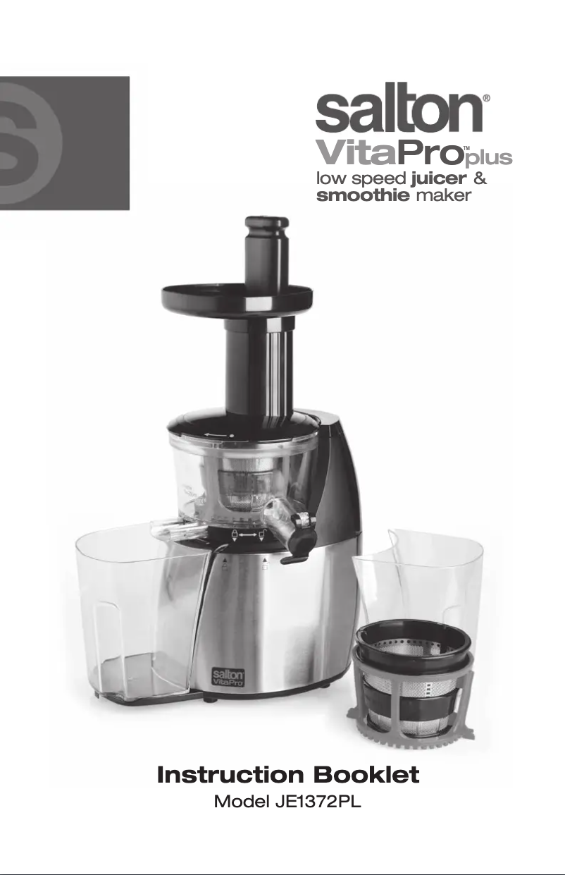 Imagen de la primera página del manual del dispositivo JE1372PL