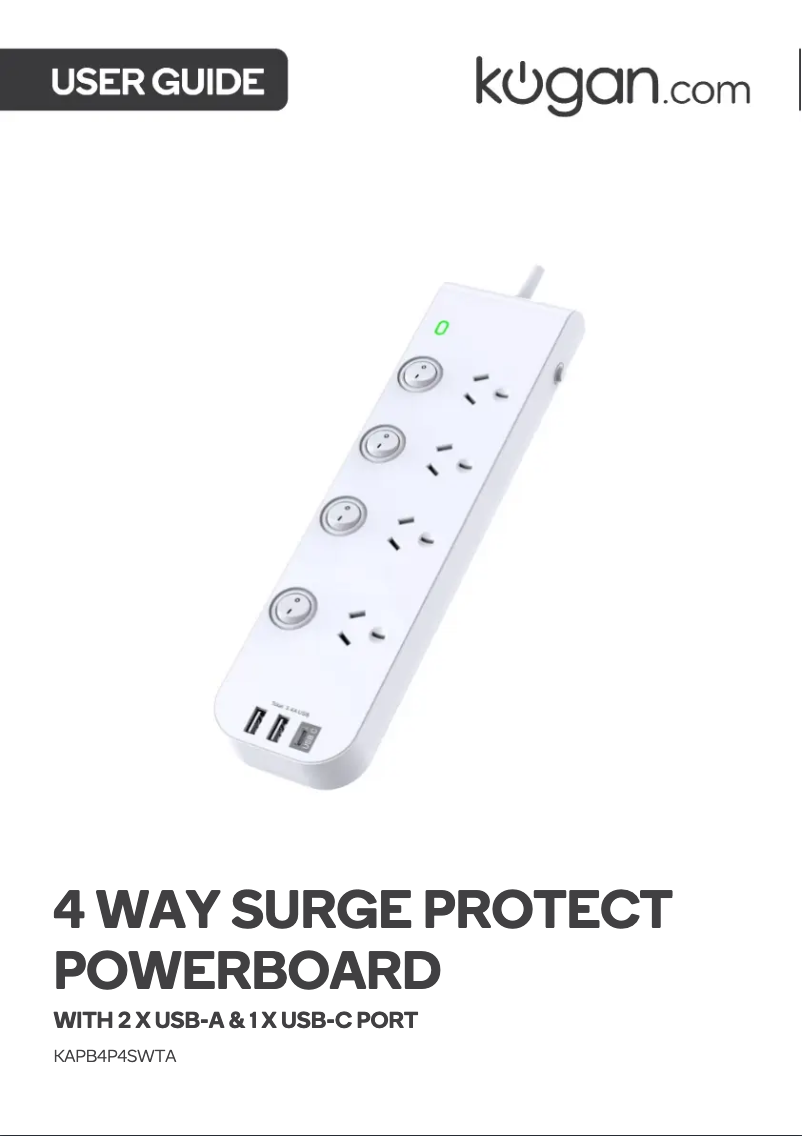 Page 1 de la notice Manuel utilisateur Kogan KAPB4P4SWTA