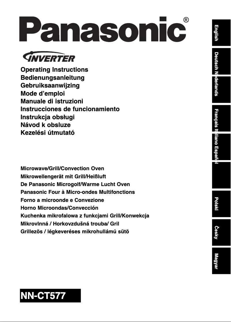 Imagen de la primera página del manual del dispositivo Inverter NN-CT577