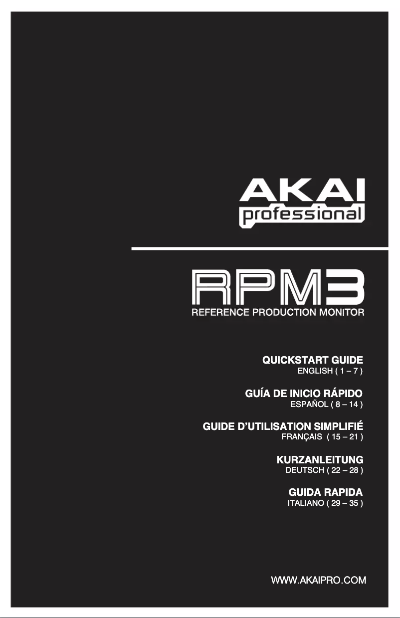 Página 1 del manual Manual de usuario AKAI RPM3