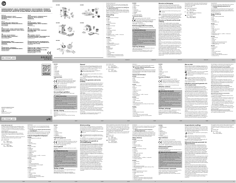 Page 1 de la notice Manuel utilisateur Playtive IAN 393045