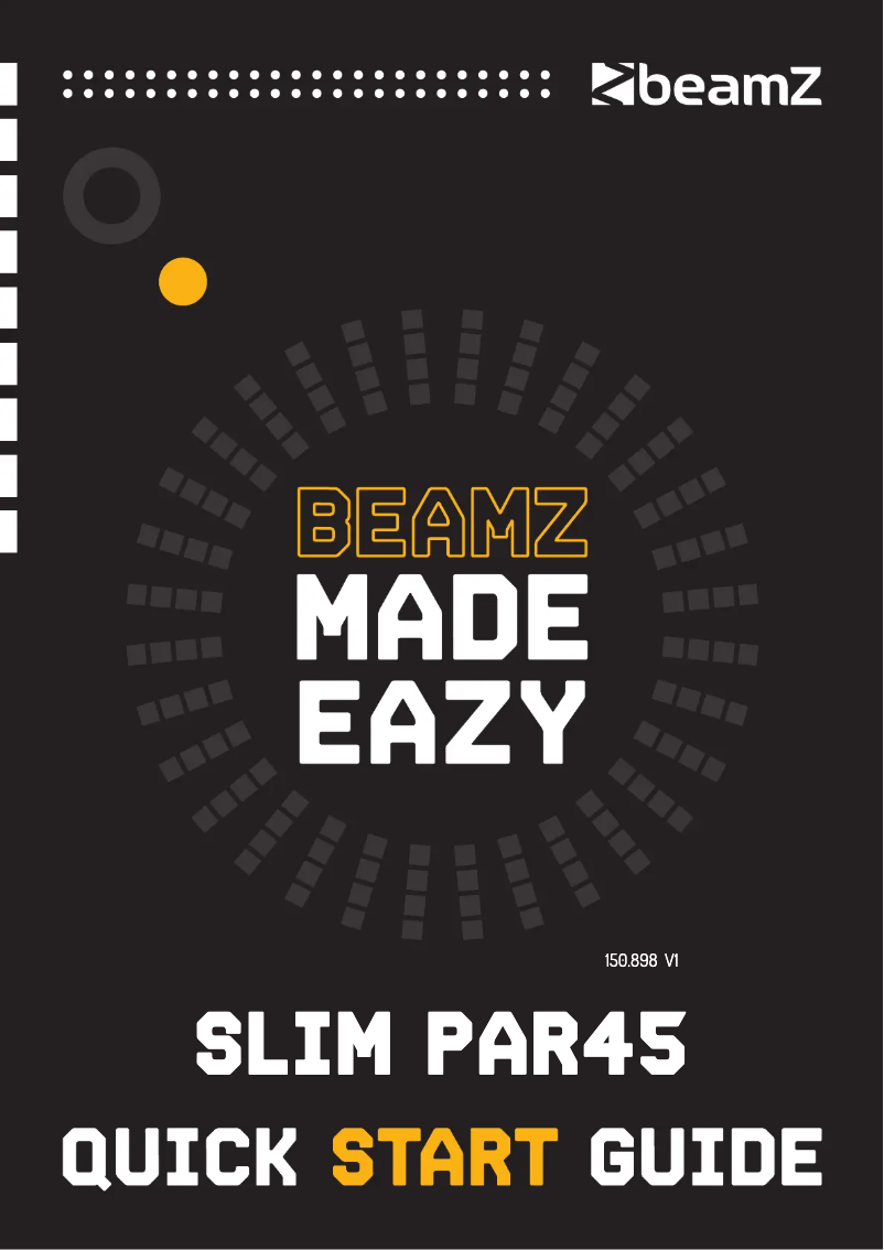 Page n°1 - Guide de démarrage rapide BeamZ SlImPar45