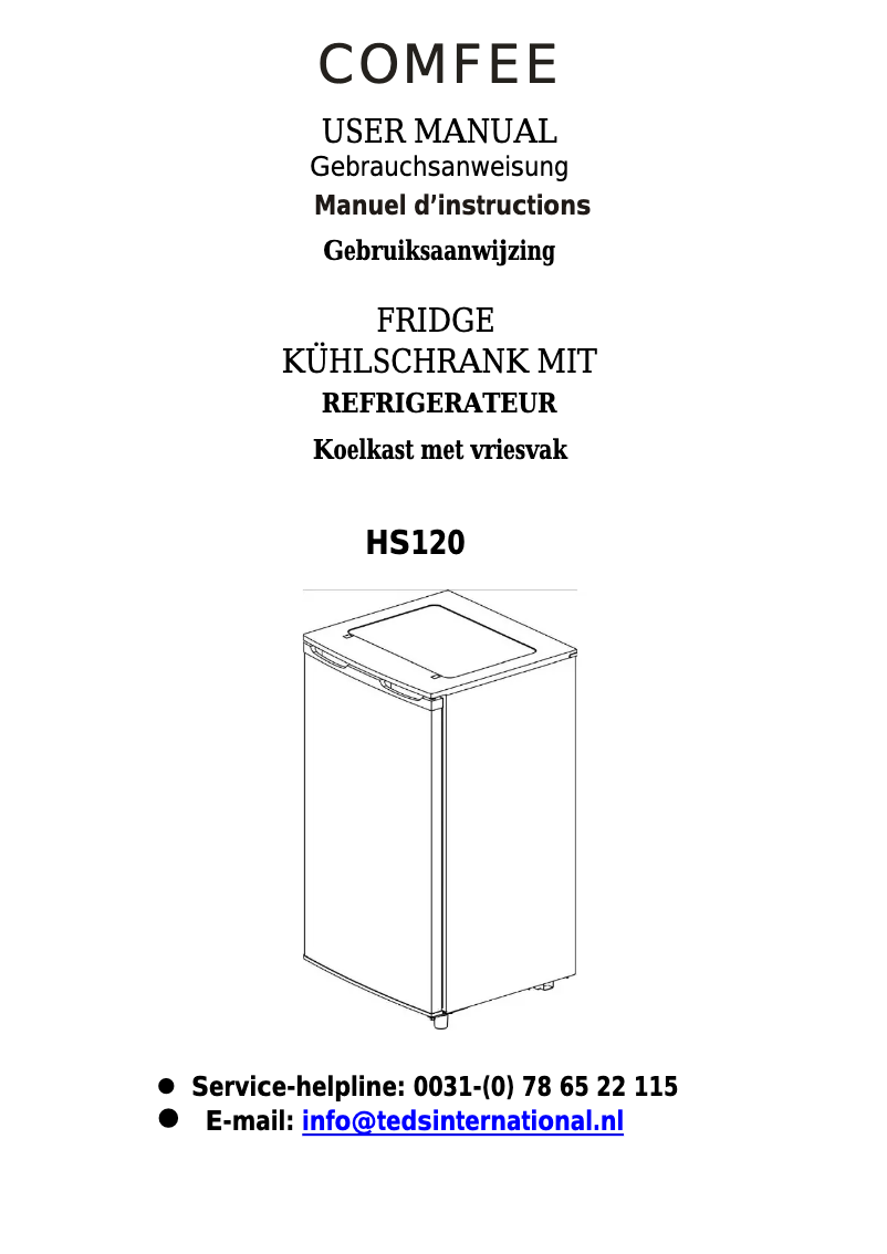 Image de la première page du manuel de l'appareil HS120