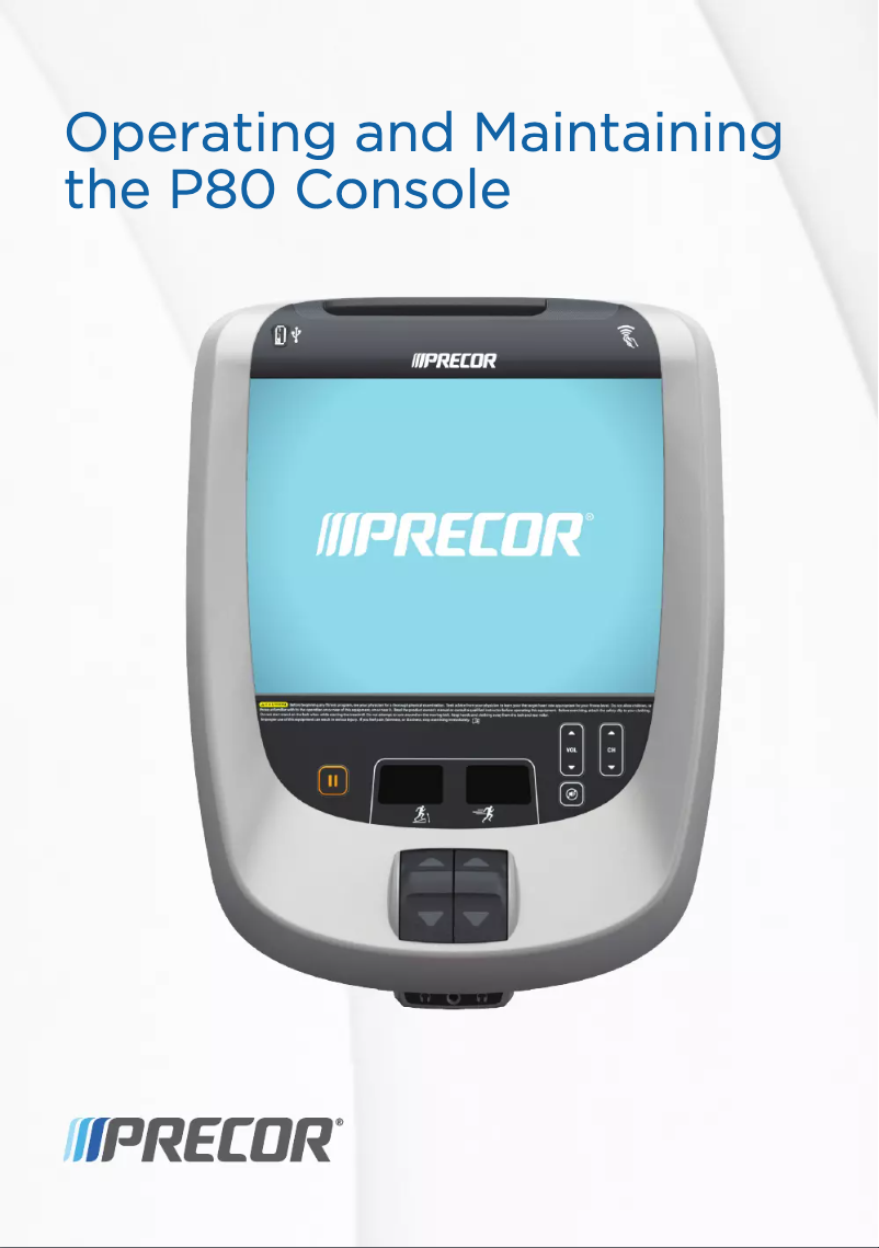 Page 1 de la notice Manuel utilisateur Precor AMT 885