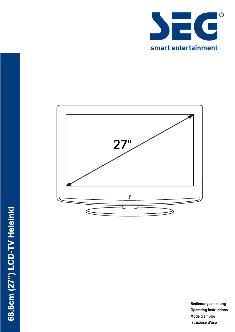 Page 1 de la notice Manuel utilisateur SEG Helsinki