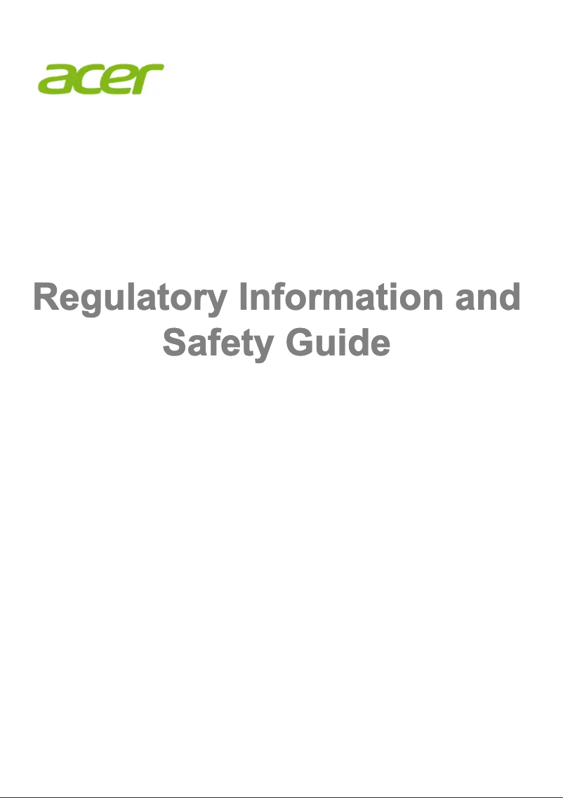 Página 1 del manual Instrucciones de seguridad Acer Aspire C22-865