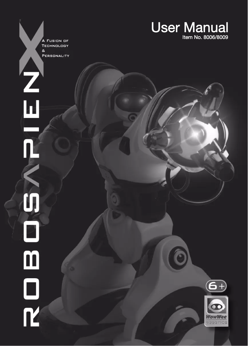 Image de la première page du manuel de l'appareil Robot Robosapian Chrome
