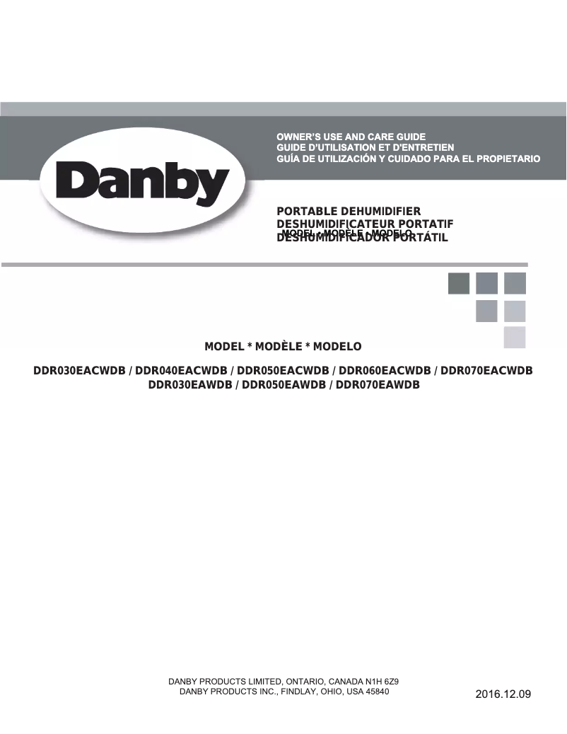 Página 1 del manual Manual de usuario Danby DDR030EAWDB