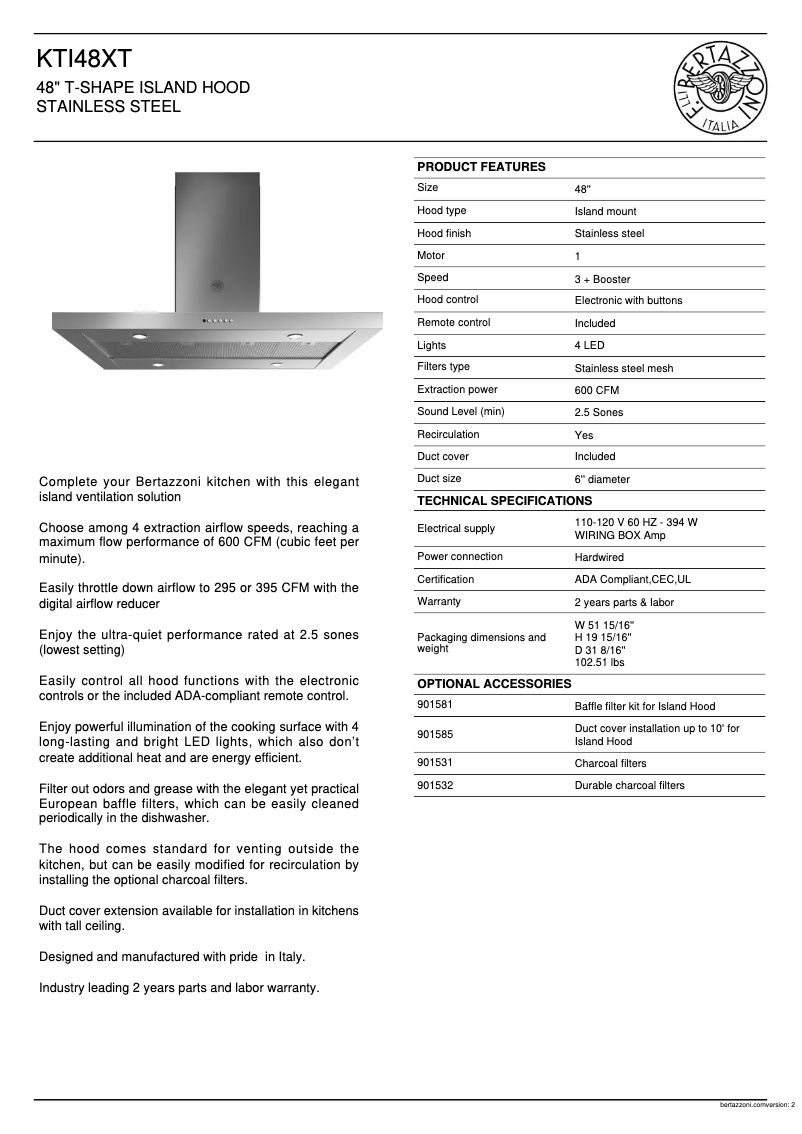 Image de la première page du manuel de l'appareil KTI48XT