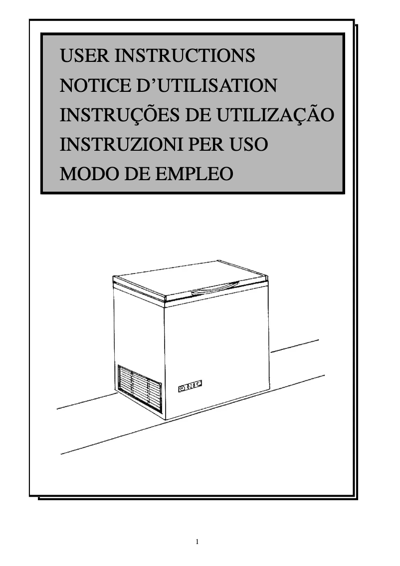 Page n°1 - Manuel utilisateur Rommer CH-575