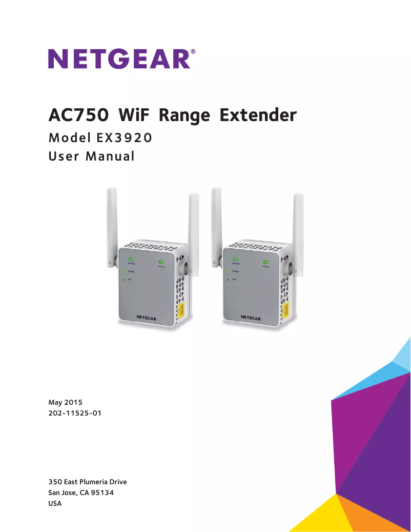Page 1 de la notice Manuel utilisateur Netgear EX3920