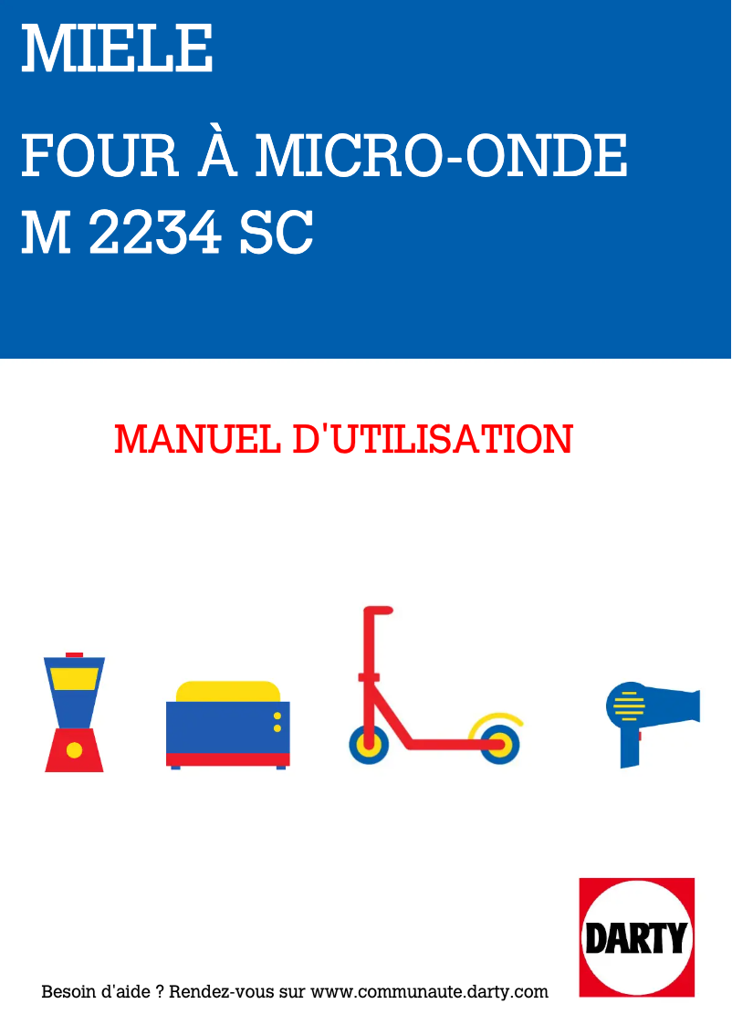 Image de la première page du manuel de l'appareil M 2234 SC