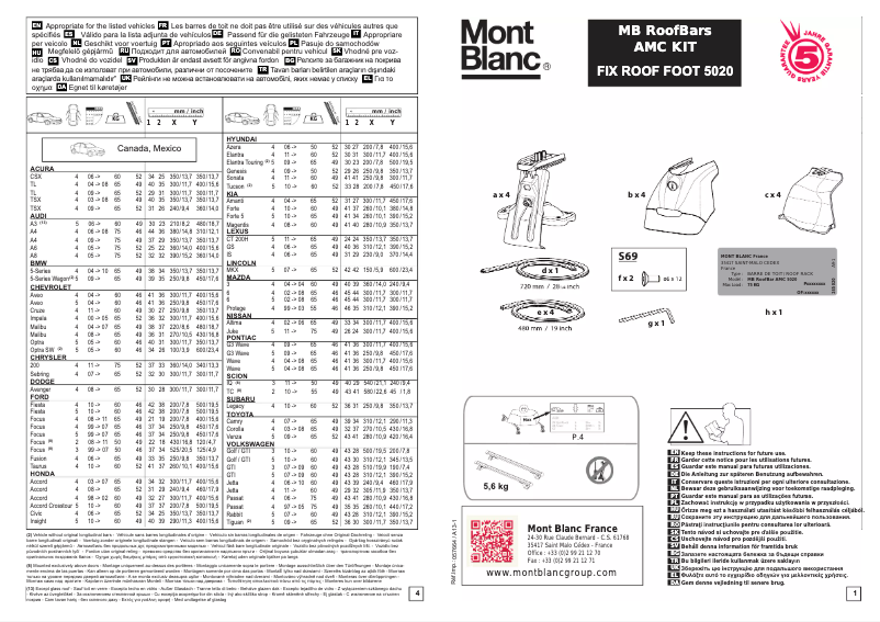 Image de la première page du manuel de l'appareil AMC 5020