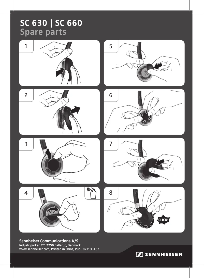 Page 1 de la notice Manuel utilisateur Sennheiser SC 630 USB ML